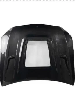 ฝากระโปรงหน้า Carbon Fiber Benz C Class W205 ฝาโชว์เครื่อง ช่องกระจกใส สำหรับตัว C63 แท้