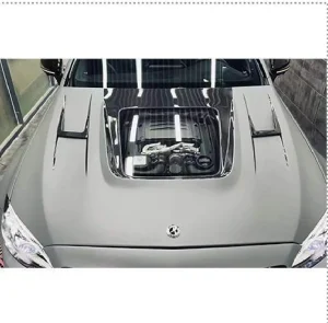ฝากระโปรงหน้า Carbon Fiber Benz C Class W205 ฝาโชว์เครื่อง ช่องกระจกใส สำหรับตัว C63 แท้