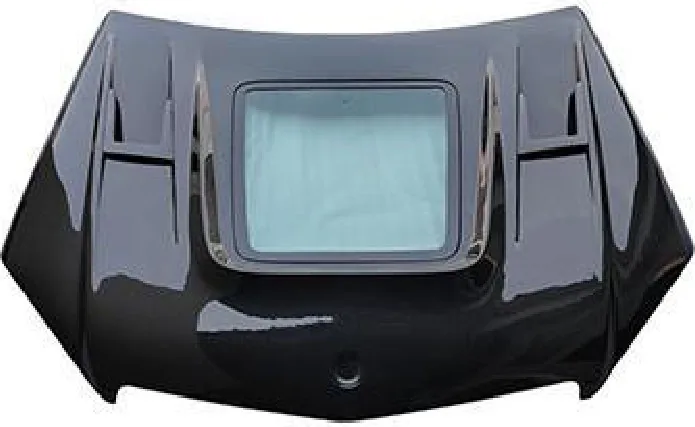 ฝากระโปรงหน้า Carbon Fiber Benz C Class W204 รุ่นแรก ฝาโชว์เครื่อง ช่องกระจกใส