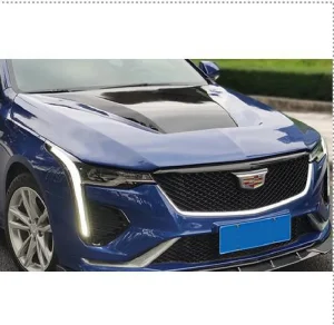 ฝากระโปรงหน้า Carbon Fiber Cadillac CT4 ทรง GTS ฝาโชว์เครื่อง ช่องกระจกใส