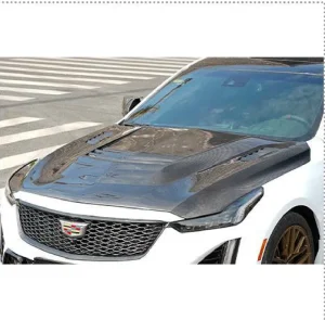 ฝากระโปรงหน้า Carbon Fiber Cadillac CT5 ทรง D