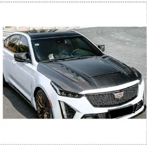 ฝากระโปรงหน้า Carbon Fiber Cadillac CT5 ทรง Chixiao