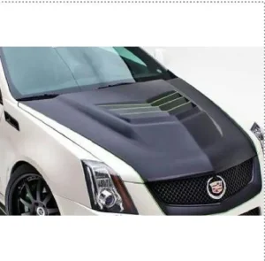 Front Hood Carbon Fiber Cadillac CTS style D3
