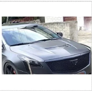 Front Hood Carbon Fiber Cadillac XTS style V