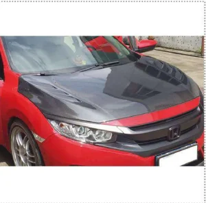 Front Hood Carbon Fiber Honda Civic FC (Gen 10) style B