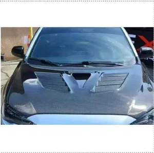 ฝากระโปรงหน้า Carbon Fiber Mitsubishi Lancer Evolution X ทรง V