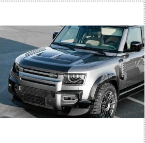 ฝากระโปรงหน้า Carbon Fiber Land Rover Defender ทรง SVR