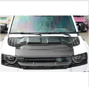 ฝากระโปรงหน้า Carbon Fiber Land Rover Defender ทรง KN B