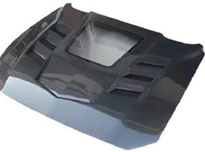ฝากระโปรงหน้า Carbon Fiber Ford Mustang รุ่นหลัง ฝาโชว์เครื่อง ช่องกระจกใส