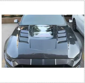 ฝากระโปรงหน้า Carbon Fiber Ford Mustang รุ่นแรก ฝาโชว์เครื่อง ช่องกระจกใส