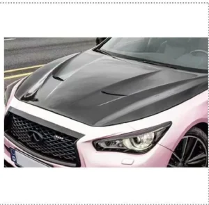 Front Hood Carbon Fiber Infiniti Q50 the style 2