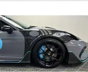 ซุ้มล้อ-แก้มข้าง Carbon Fiber Porsche 718 ทรง GT4 RS ชุดแปลงทรง
