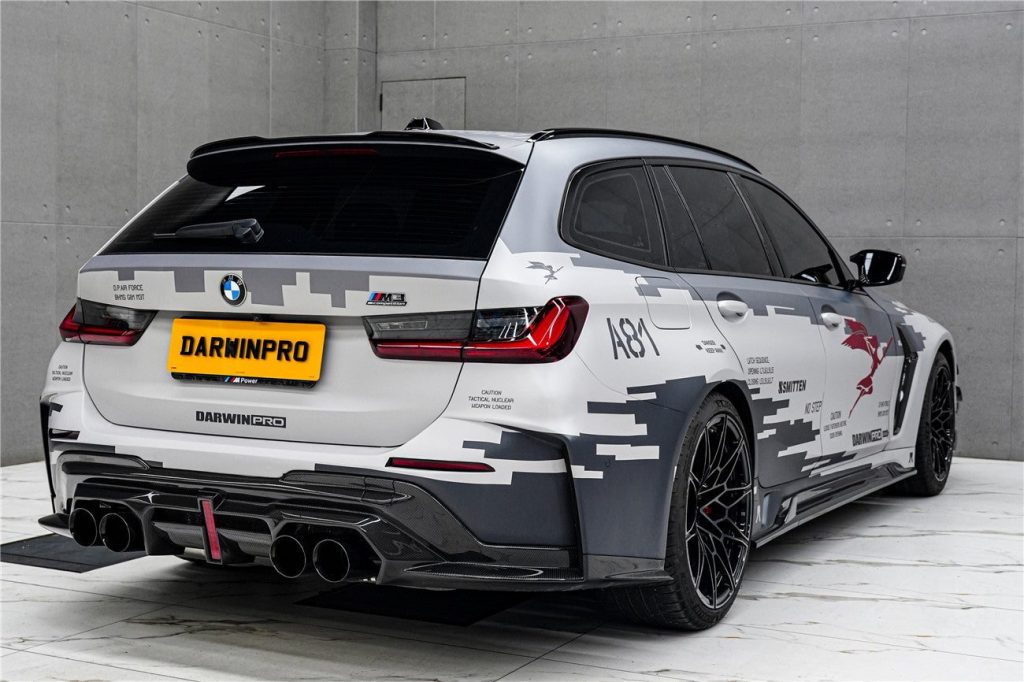 กันชนหลัง Carbon Fiber BMW 3 Series G80 M3 ทรง DarwinPRO (BKSS Ver.2)
