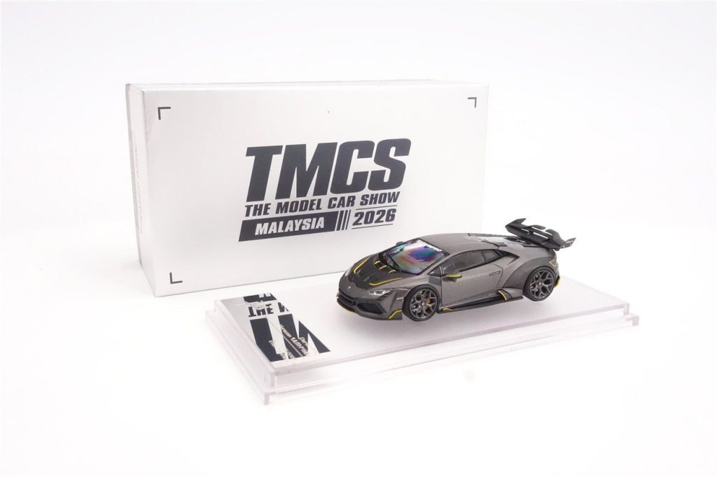 โมเดลรถ Diecast 1:64 Lamborghini Huracan ชุด BKSSII สีเทาปืน ลาย TMCS