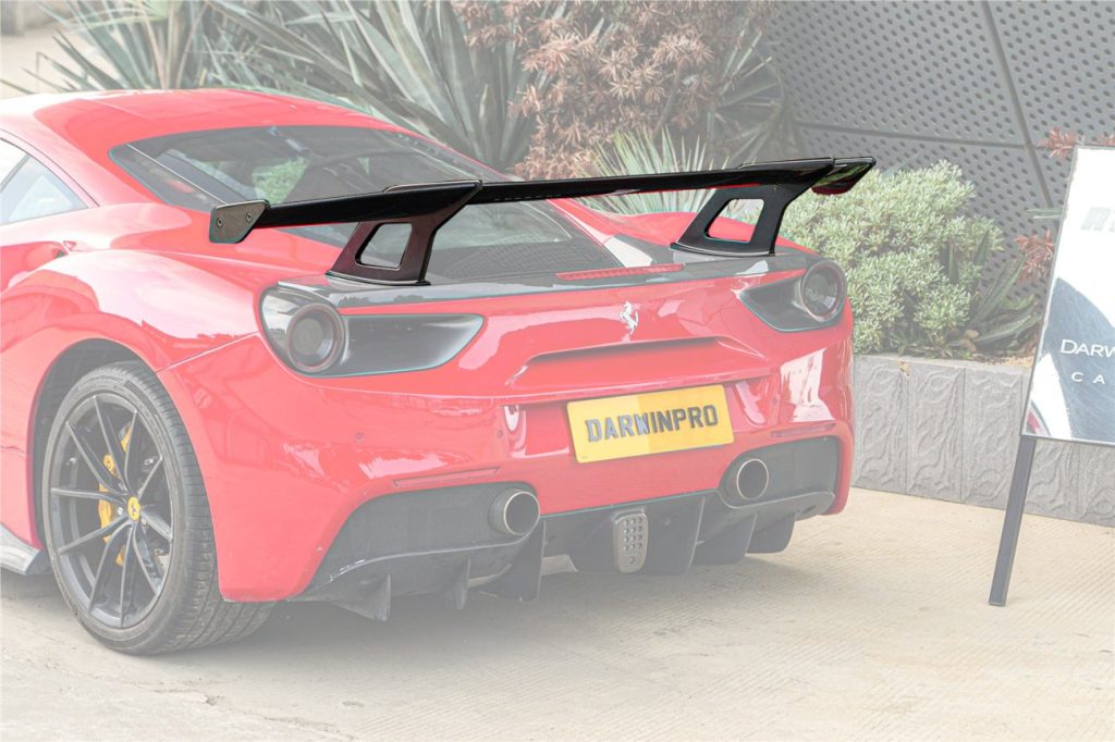 สปอยเลอร์ท้าย Carbon Fiber Ferrari 488 GTB ทรง DarwinPRO (SF90XX) 2015-2020