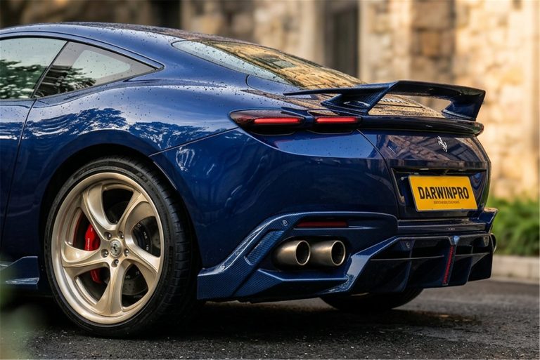 ดิฟฟิวเซอร์ท้าย Carbon Fiber Ferrari Roma ทรง DarwinPRO (BKSS)