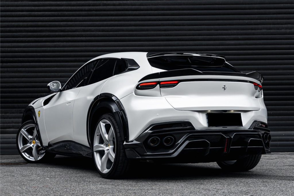 สปอยเลอร์ท้าย Carbon Fiber Ferrari Purosangue ทรง DarwinPRO 2023-UP