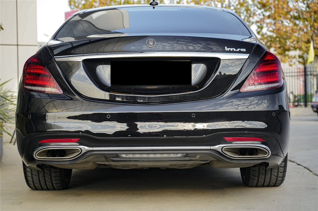 ดิฟฟิวเซอร์ท้าย MERCEDES BENZ S-Class W222 ทรง Carbonado (Sedan IA)