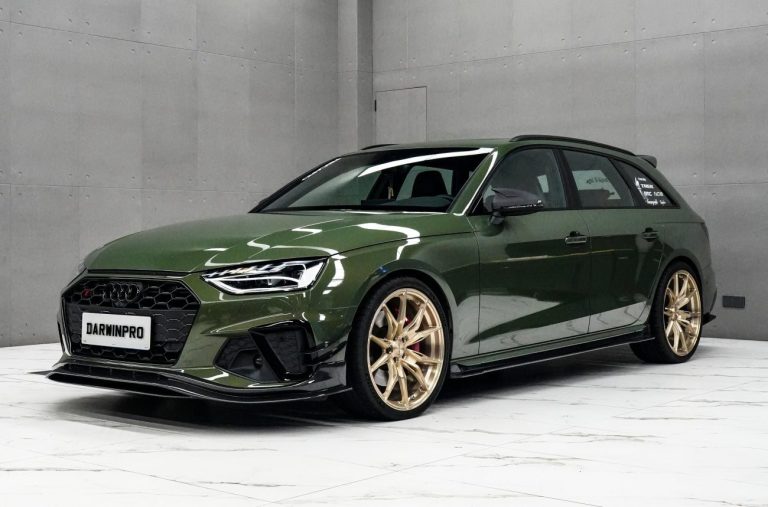 Canards Carbon Fiber AUDI A4 B9 S4 style DarwinPRO(B9.5 BKSS)