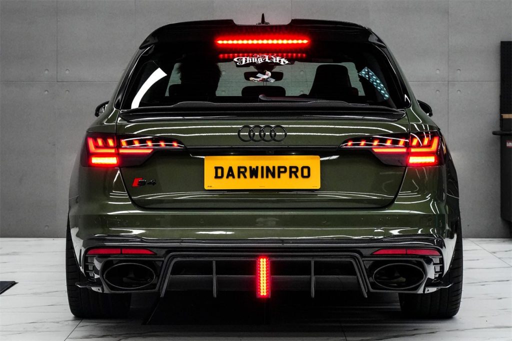 ดิฟฟิวเซอร์ท้าย Carbon Fiber AUDI A4 B9 S4 ทรง DarwinPRO (B9.5 BKSS)