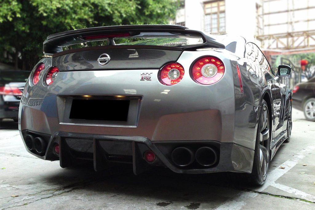 ดิฟฟิวเซอร์ท้าย Carbon Fiber Nissan GT-R R35 2008-2011 (CBA BSE)