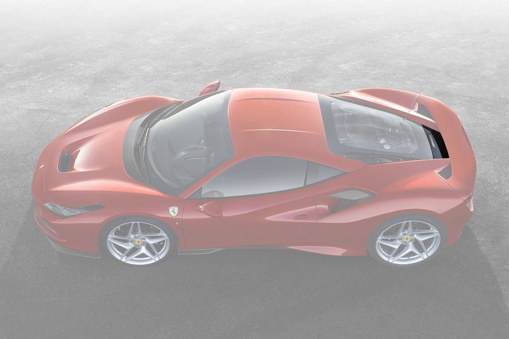 ชิ้นส่วนตกแต่ง Autoclave Carbon Fiber Ferrari F8 (Coupe OE)