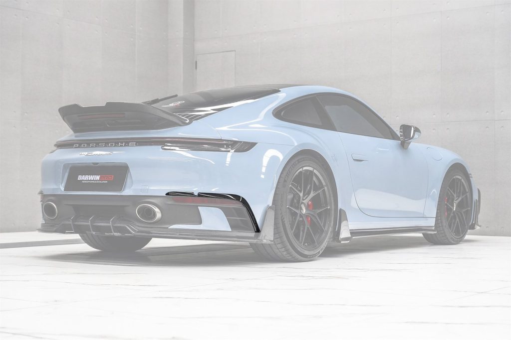 กันชนหลัง Carbon Fiber PORSCHE 911 992.1 ทรง DarwinPRO 2019-2024