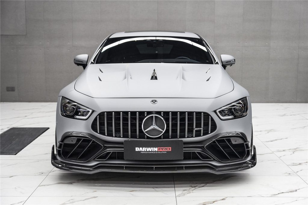 ลิ้นหน้า Carbon Fiber MERCEDES BENZ AMG GT X290 4-Door ทรง DarwinPRO