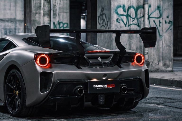 Rear Spoiler Carbon Fiber Ferrari 488 GTB style DarwinPRO 2015-2020