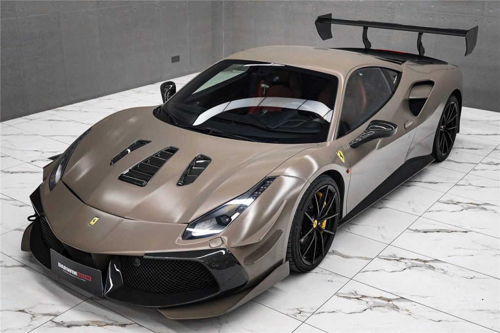 ฝากระโปรงหน้า Carbon Fiber Ferrari 488 GTB ทรง DarwinPRO