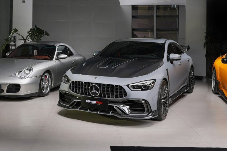 กันชนหน้า Carbon Fiber MERCEDES BENZ AMG GT X290 4-Door ทรง DarwinPRO (iMP Ver.2)