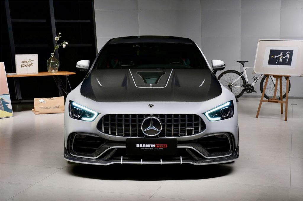 ฝากระโปรงหน้า Carbon Fiber MERCEDES BENZ AMG GT X290 4-Door ทรง DarwinPRO (iMP)