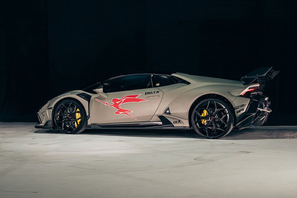 สเกิร์ตข้าง LAMBORGHINI Huracan EVO ทรง DarwinPRO (Tecnica BKSSII)