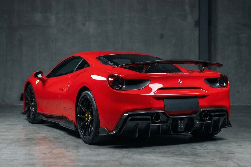 สปอยเลอร์ท้าย Carbon Fiber Ferrari 488 GTB ทรง DarwinPRO