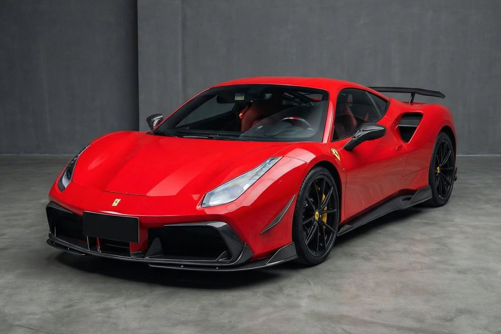 ลิ้นหน้า Carbon Fiber Ferrari 488 GTB ทรง DarwinPRO