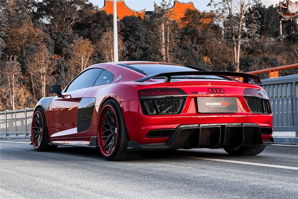 ดิฟฟิวเซอร์ท้าย Carbon Fiber AUDI R8 GEN2 Coupe ทรง DarwinPRO (iMP)