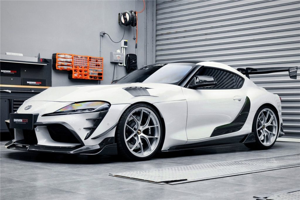 สเกิร์ตข้าง Carbon Fiber TOYOTA SUPRA A90-A91 (A91 BKSS)