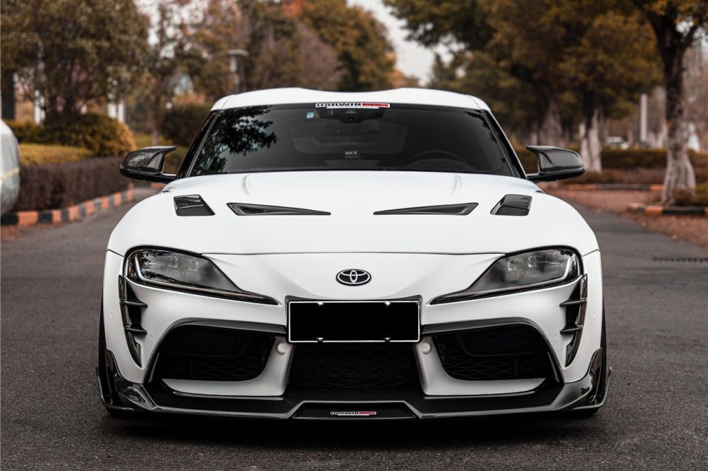 ลิ้นหน้า Carbon Fiber TOYOTA SUPRA A90-A91 (A91 BKSS)