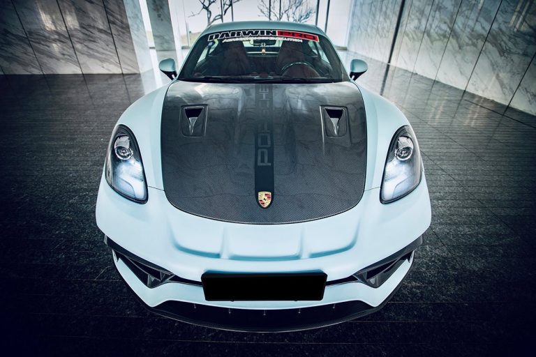ฝากระโปรงหน้า Carbon Fiber PORSCHE 718 981 ทรง DarwinPRO (Boxster GT2RS)