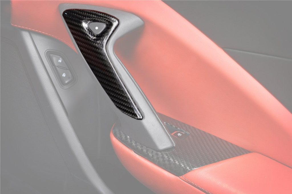 ชิ้นส่วนตกแต่งภายใน Dry Carbon Chevrolet Corvette C7 Stingray 2013-2019