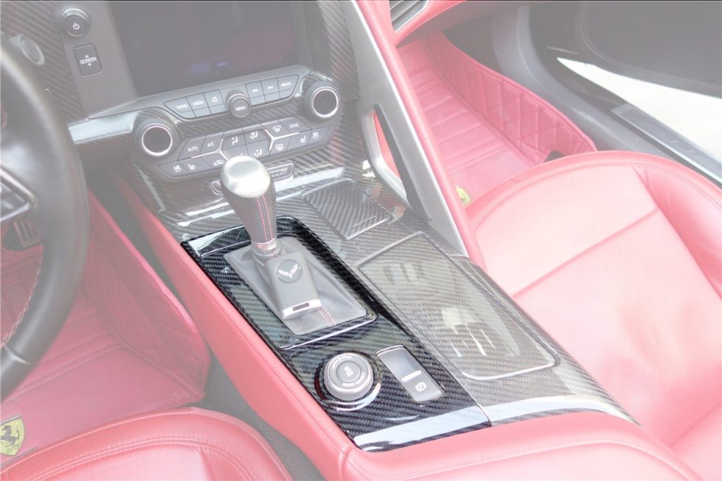 ชิ้นส่วนตกแต่งภายใน Dry Carbon Chevrolet Corvette C7 Stingray ทรง DarwinPRO #2