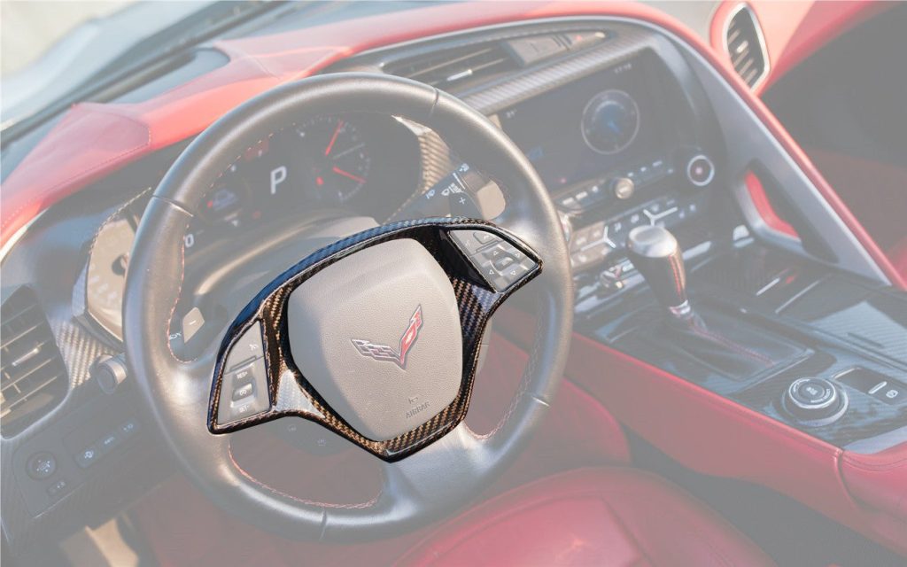 ชิ้นส่วนตกแต่งภายใน Dry Carbon Chevrolet Corvette C7 Stingray 2013-2019 #5