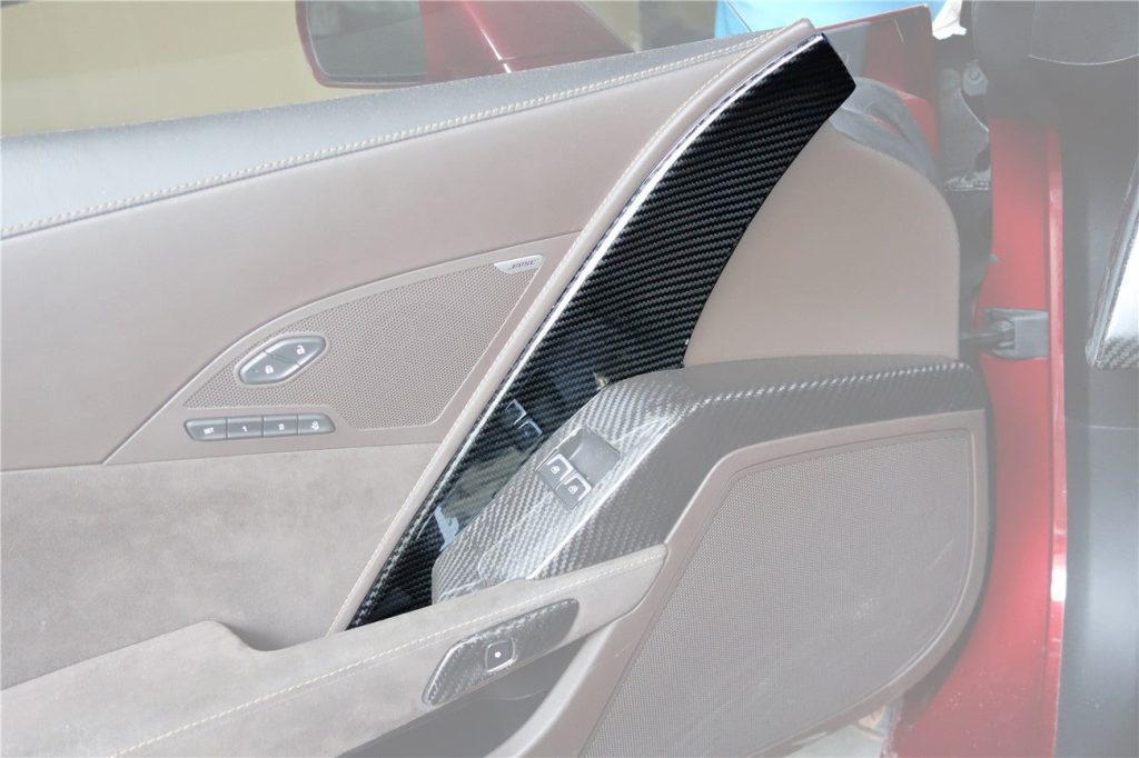 ชิ้นส่วนตกแต่งภายใน Dry Carbon Chevrolet Corvette C7 Stingray 2013-2019 #6