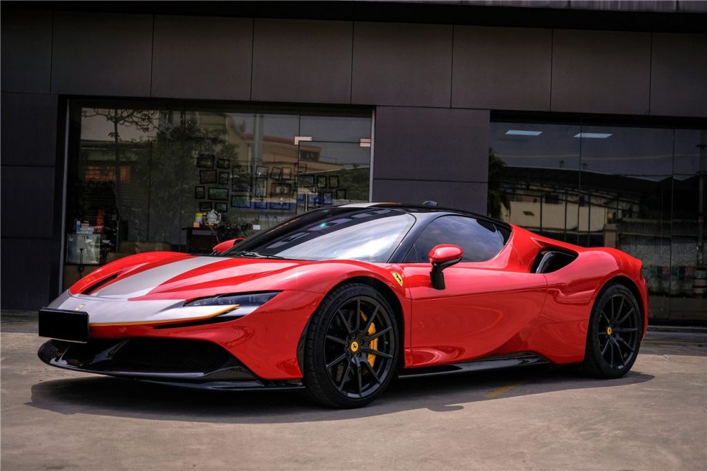 สเกิร์ตข้าง Autoclave Carbon Fiber Ferrari SF90 (Stradale OE)