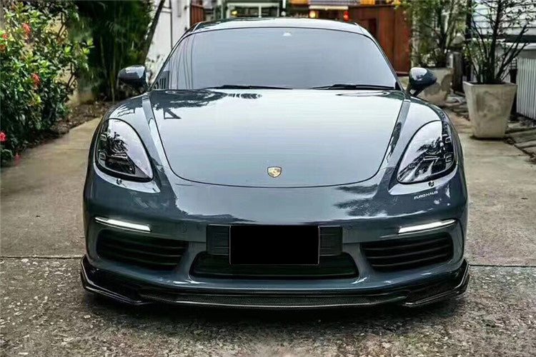 ลิ้นหน้า Carbon Fiber PORSCHE 718 (Boxster AM) 2017-2025