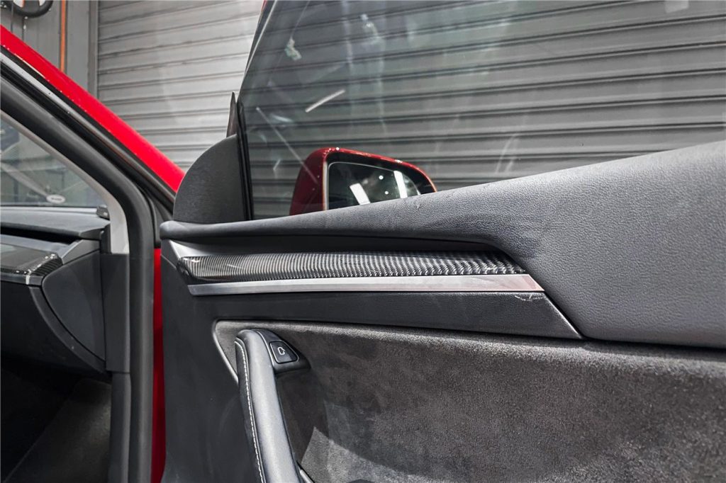 ชิ้นส่วนตกแต่งภายใน Autoclave Carbon Fiber Tesla Model 3 (OEM) 2020-2023 #2