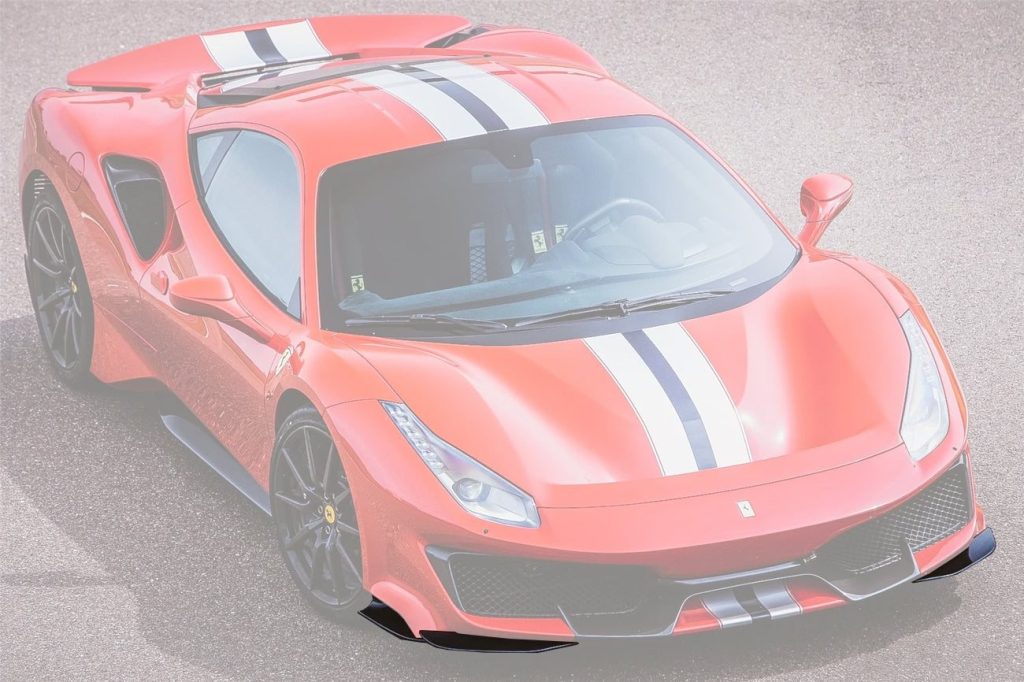 ลิ้นหน้า Carbon Fiber Ferrari 488 Pista 2018-2020
