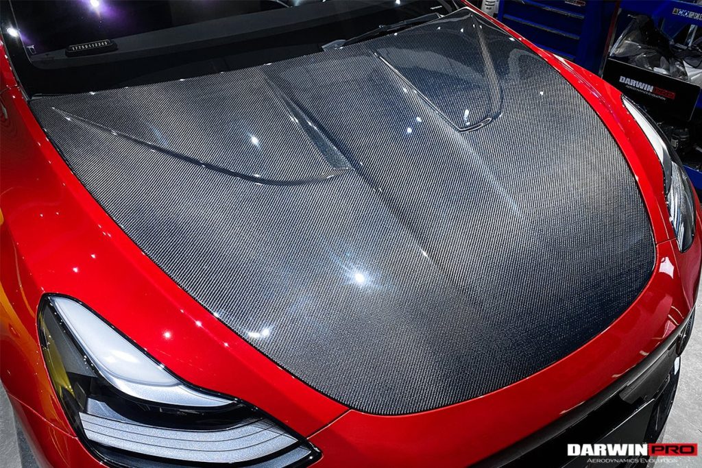 ฝากระโปรงหน้า Carbon Fiber Tesla Model Y 2020-2024