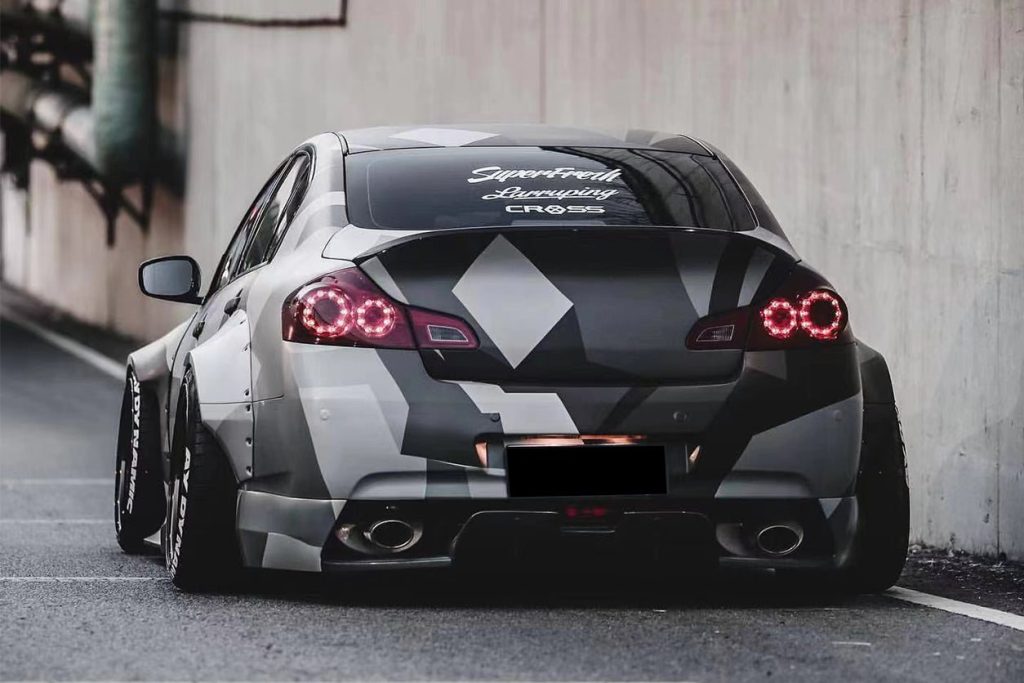 ฝากระโปรงหลัง Carbon Fiber Infiniti Q50 G35-G37 ทรง DarwinPRO