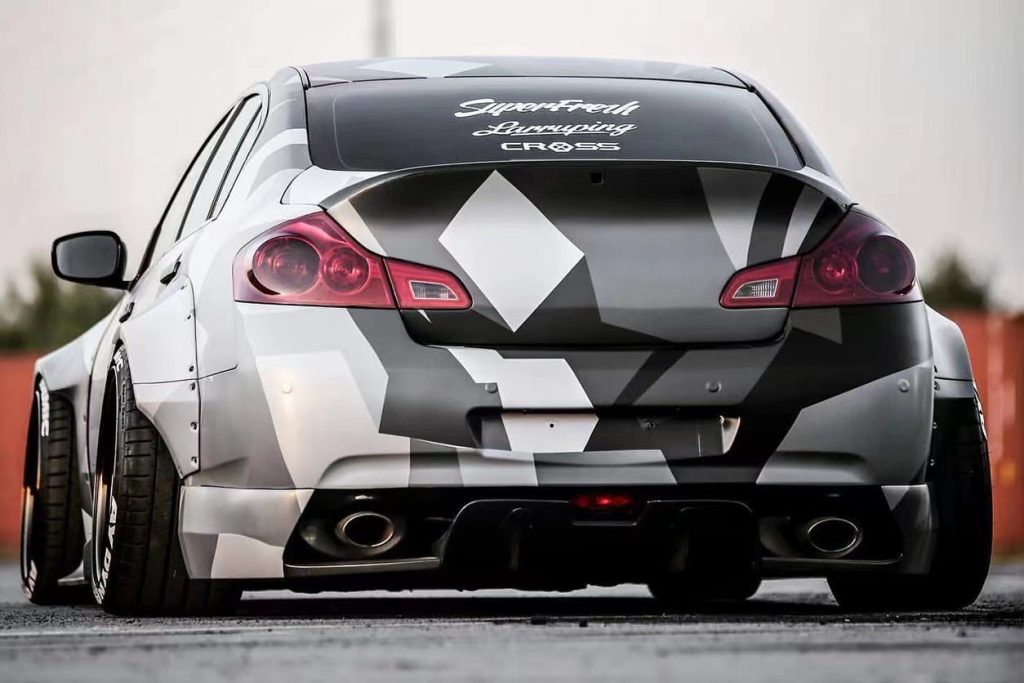 ดิฟฟิวเซอร์ท้าย Carbon Fiber Infiniti Q50 G35-G37 ทรง DarwinPRO